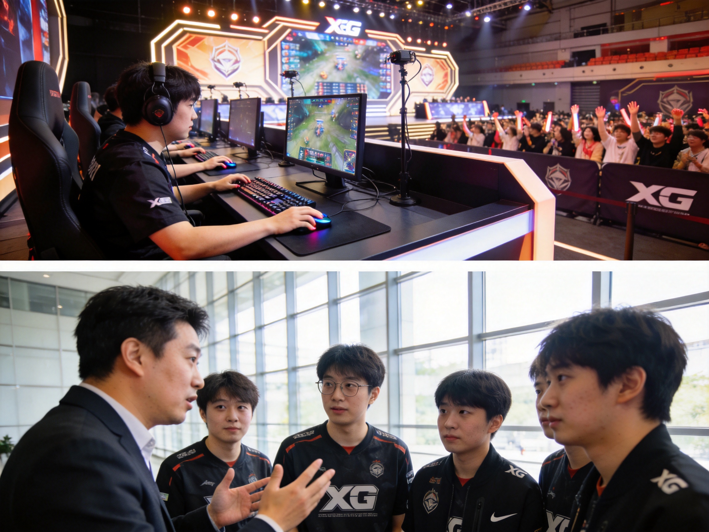 DOTA2国际邀请赛Team Spirit对阵XG的比赛现场